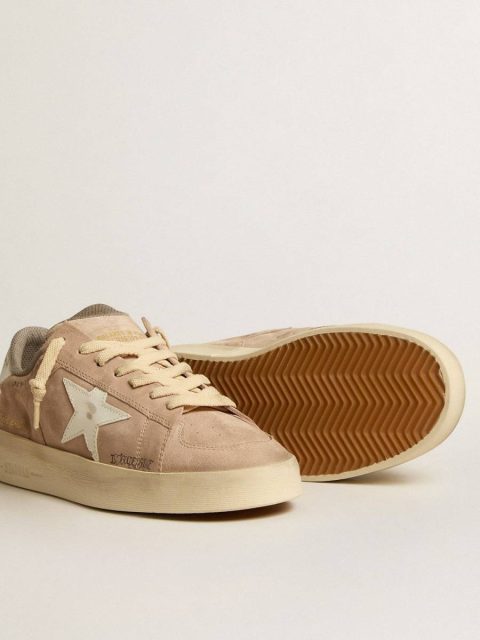 Golden Goose Women Stardan In Old Rose Suede With White Leather Star And Heel Tab Stardan - Image 3