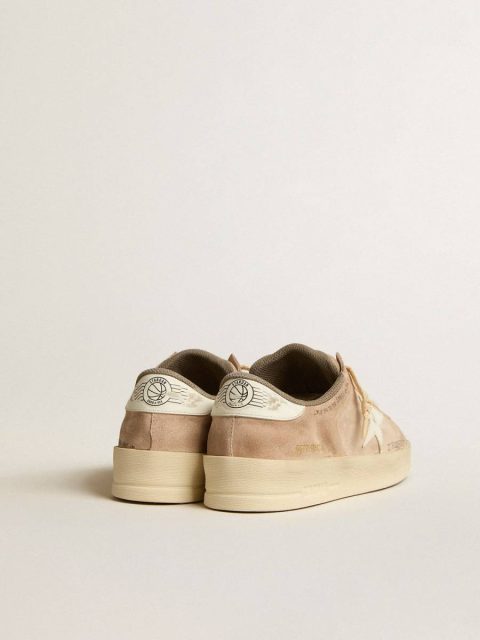 Golden Goose Women Stardan In Old Rose Suede With White Leather Star And Heel Tab Stardan - Image 4