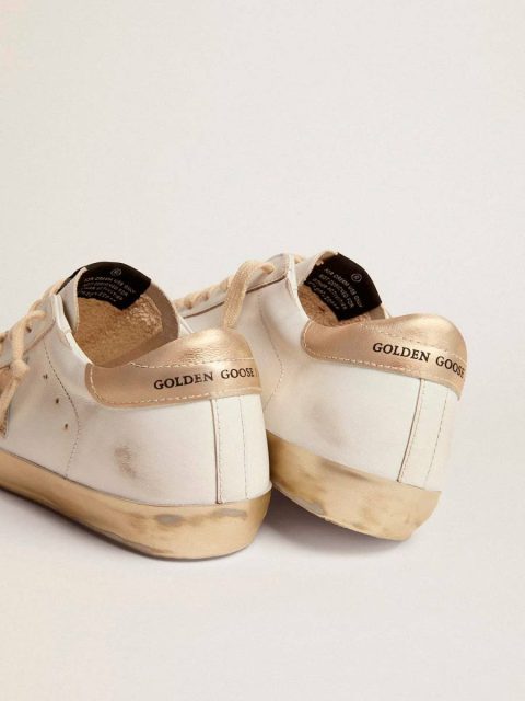 Golden Goose Women Super-Star Women's Super-Star With Gold Sparkle Foxing And Metal Stud Lettering - Image 2