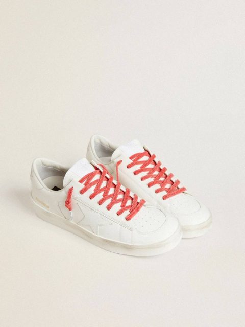 Golden Goose Women Worn Red Laces Worn-Red Cotton Laces With Logoed Aglet - Image 3