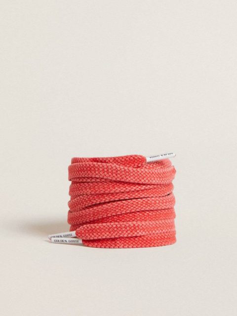 Golden Goose Women Worn Red Laces Worn-Red Cotton Laces With Logoed Aglet