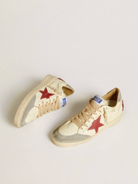 Golden Goose Women's Ball Star Ltd In Nappa With Leather Star And Silver Suede Heel Tab Women Ball Star - Image 2