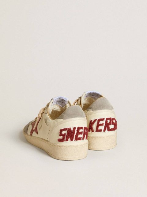 Golden Goose Women's Ball Star Ltd In Nappa With Leather Star And Silver Suede Heel Tab Women Ball Star - Image 5