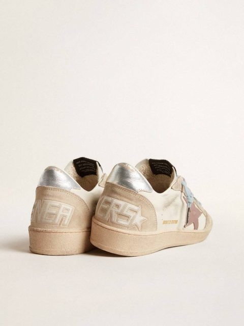Golden Goose Women's Ball Star Ltd In White Nappa And Pearl Suede With Mauve Leather Star Women Ball Star - Image 4
