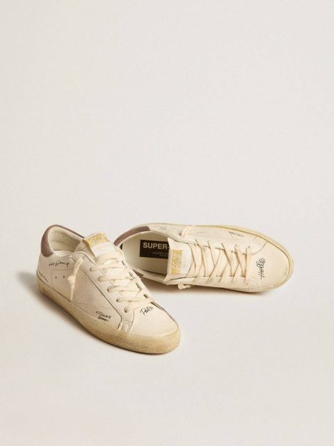 Golden Goose Women's Super-Star In Nappa Leather With Perforated Star And Suede Heel Tab Super-Star Women - Image 2
