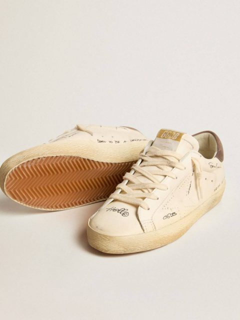 Golden Goose Women's Super-Star In Nappa Leather With Perforated Star And Suede Heel Tab Super-Star Women - Image 3