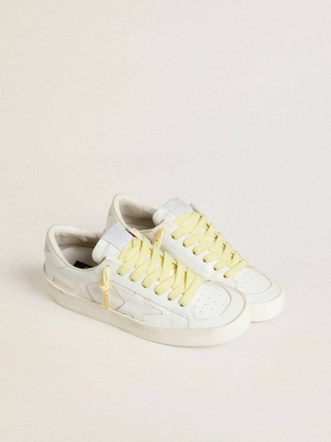Golden Goose Yellow Cotton Laces With Contrasting Gold-Colored Logo Laces Women Yellow - Image 3