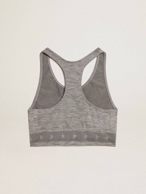 Gray Melange T-Shirts & Tops Golden Goose Gray Melange Athletic Top Women - Image 5