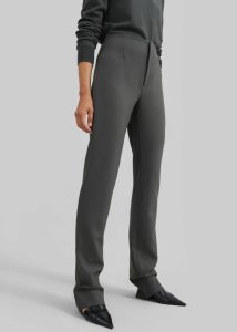 Green Bottoms Morrison Long Trousers - Light Khaki Women The Frankie Shop