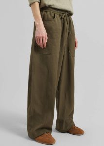 Green Fae Balloon Pants - Army Green Men Bottoms The Frankie Shop