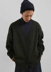 Green Ledbury Cardigan - Khaki The Frankie Shop Men Knitwear - Image 4