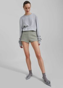 Green Mira Hot Pants - Sage Women Bottoms The Frankie Shop - Image 3