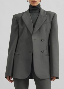 Green Outerwear Morrison Crossover Blazer - Light Khaki The Frankie Shop Women - Image 4