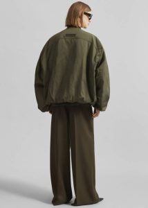 Green The Frankie Shop Outerwear Women Delso Bomber Jacket - Khaki - Image 5