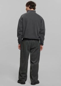 Grey Brixton Corduroy Joggers - Charcoal Men The Frankie Shop Bottoms - Image 5