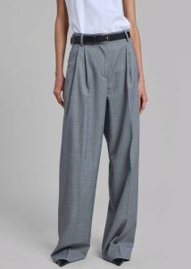 Grey Jorae Pleated Trousers - Grey The Frankie Shop Bottoms Women - Image 2