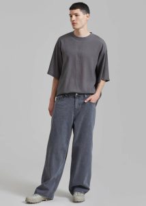 Grey Men Connor Jeans - Grey Wash Bottoms The Frankie Shop