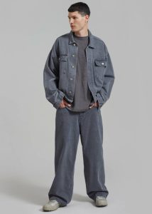 Grey Men Connor Jeans - Grey Wash Bottoms The Frankie Shop - Image 3
