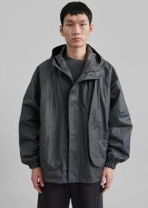 Grey Outerwear Nate Windbreaker - Charcoal The Frankie Shop Men - Image 2