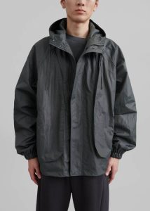 Grey Outerwear Nate Windbreaker - Charcoal The Frankie Shop Men - Image 4