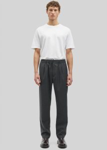 Grey Samsøe Samsøe Sabertil Trousers - Dark Grey Melange Men The Frankie Shop Bottoms - Image 4