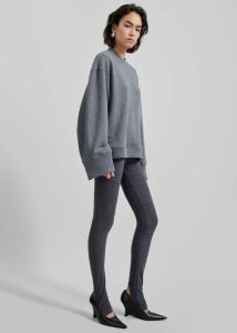 Grey Talia Sweatshirt - Dark Grey Women The Frankie Shop Tops - Image 4