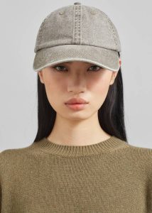 Grey The Frankie Shop Women Headwear Samsøe Samsøe Back Logo Cap - Bungee Cord - Image 3