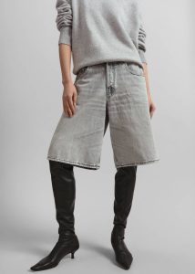 Grey Women The Frankie Shop Bottoms Haikure Becky Shorts - Fog Grey