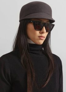 Grey Women The Frankie Shop Callan Cap - Grey Headwear