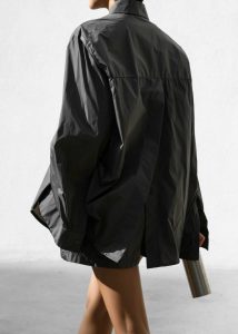 Grey Women Tops Lucy Open Back Oversized Shirt - Charcoal The Frankie Shop - Image 2