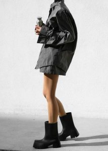 Grey Women Tops Lucy Open Back Oversized Shirt - Charcoal The Frankie Shop