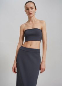Grey Women Winona Knit Bra - Grey Tops The Frankie Shop - Image 2
