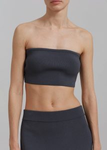 Grey Women Winona Knit Bra - Grey Tops The Frankie Shop - Image 3