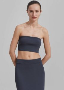 Grey Women Winona Knit Bra - Grey Tops The Frankie Shop - Image 5