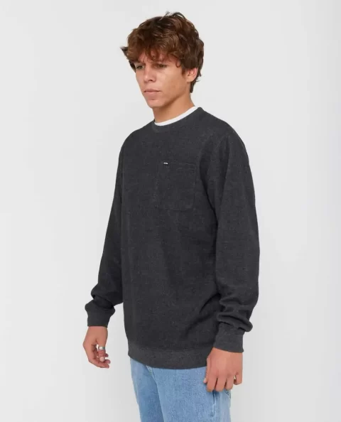 Grid Crew Mens Rip Curl Hoodies & Fleece - Image 3