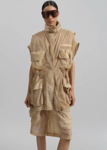 Gudu Jacket #01 - Beige Outerwear Women The Frankie Shop Beige - Image 2