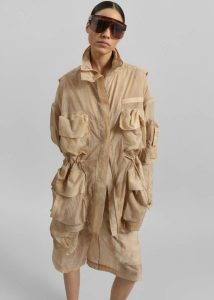 Gudu Jacket #01 - Beige Outerwear Women The Frankie Shop Beige - Image 5