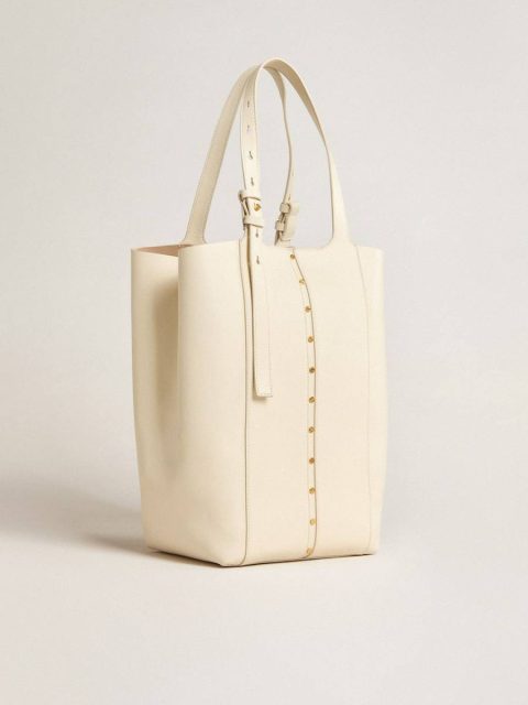 Handle Bags Women Golden Goose Butter 24/7 Bag In Butter-Colored Leather With Adjustable Handles - Image 2