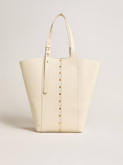Handle Bags Women Golden Goose Butter 24/7 Bag In Butter-Colored Leather With Adjustable Handles - Image 4
