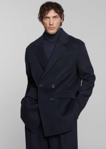 Harry Wool Blazer - Navy Blue Outerwear Men The Frankie Shop - Image 2