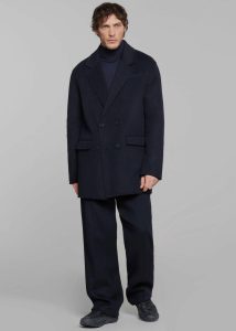Harry Wool Blazer - Navy Blue Outerwear Men The Frankie Shop - Image 3