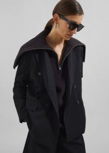Hazel Oversized Wool Jumper - Dark Plum Knitwear Purple Women The Frankie Shop - Image 4