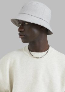 Headwear Tfs Solid Flannel Bucket Hat - Light Grey The Frankie Shop Men Light Grey - Image 3