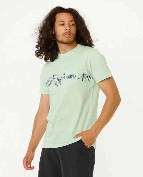 Heritage Diamond Pano Tee Mens Rip Curl Tees & Tanks - Image 2
