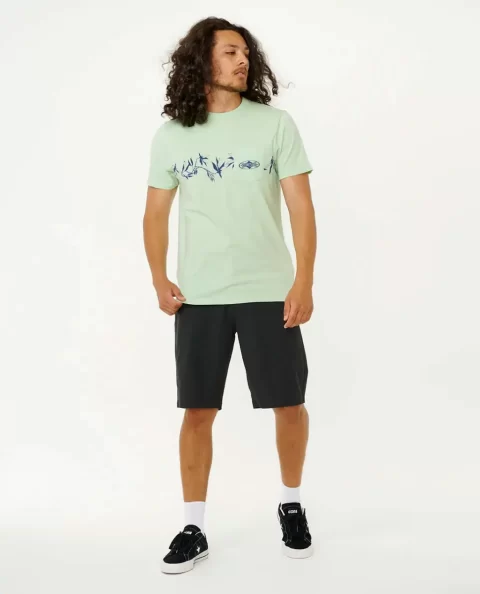 Heritage Diamond Pano Tee Mens Rip Curl Tees & Tanks - Image 4