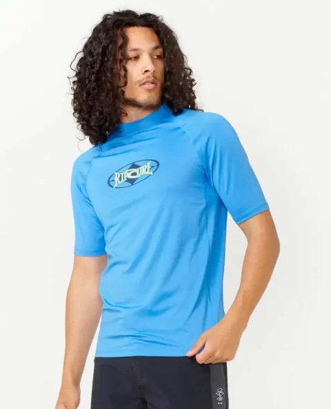 Heritage Oval Upf Short Sleeve Rash Guard Rash Guards Rip Curl Mens - Image 2