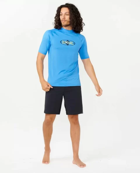 Heritage Oval Upf Short Sleeve Rash Guard Rash Guards Rip Curl Mens - Image 4