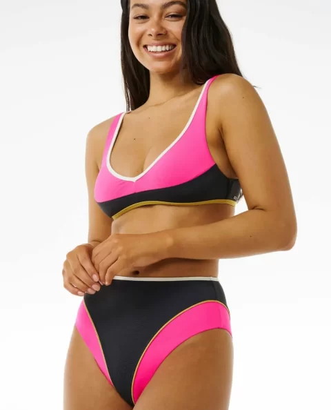 Hibiscus Heat Splice Full Coverage Bikini Bottom Rip Curl Women Bikini Bottoms