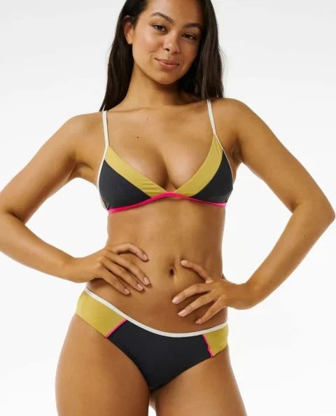 Hibiscus Heat Splice Tri Bikini Top Women Rip Curl Bikini Tops