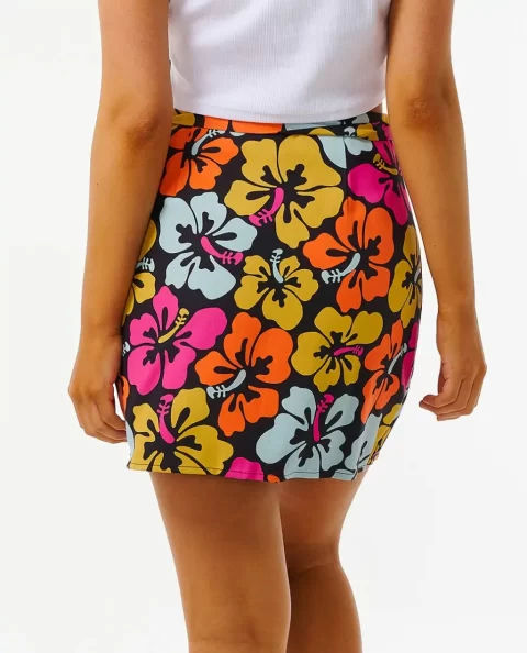 Hibiscus Heat Wrap Skirt Women Rip Curl Skirts - Image 3